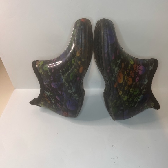 Corkys Stormy Multicolor Fleur-de-lis Ankle Rain boot/Booties - Picture 5 of 7